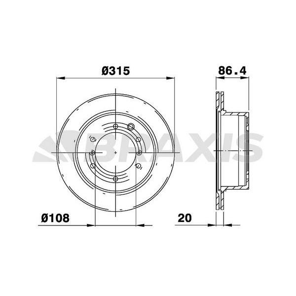 Fren Diski Arka Hyundai Terracan 2.5Td 3.5I