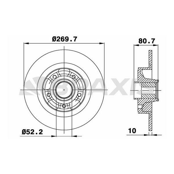 Fren Diski Arka Megane Iı Scenıc Iı 2.0Dcı (Rulmanlı)