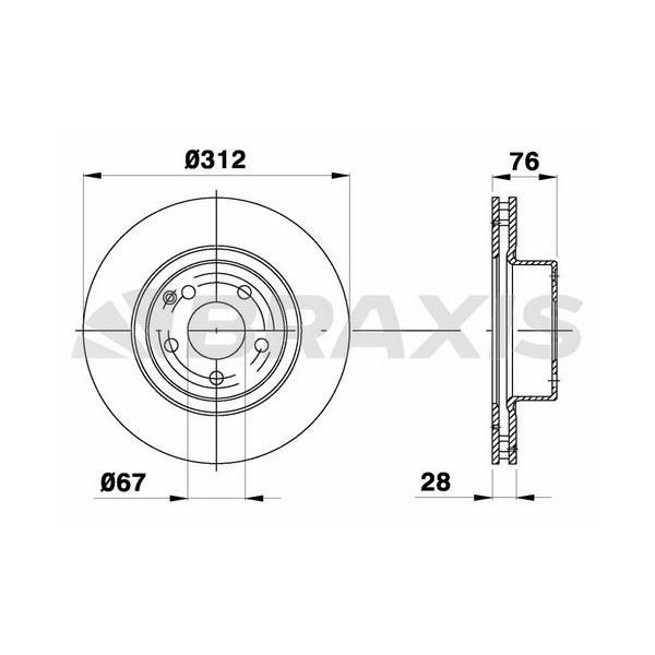 Fren Diski Ön S-Class W220 98>05