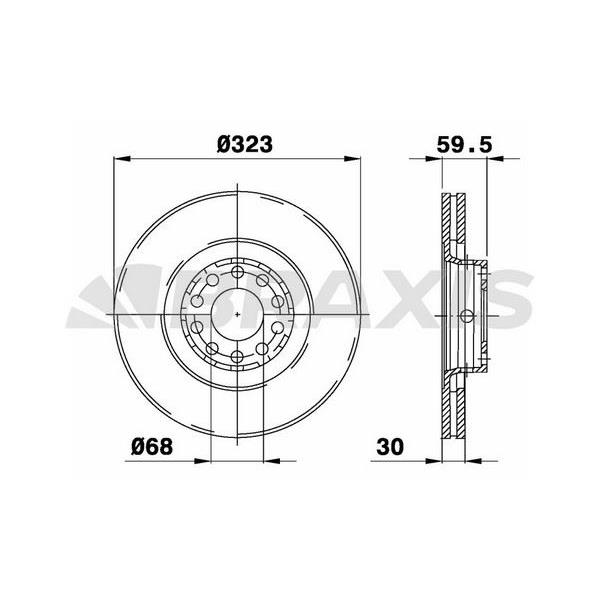 Fren Diski Ön A8 99>07 323X30mm