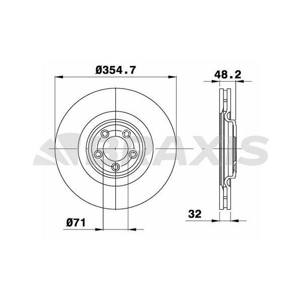 Fren Diski Ön Jaguar Xf (J05_Cc9) / (09 15) Xj (X35_J12_J24) 09> Xk (Qq6_J43) / (06 14) / (355