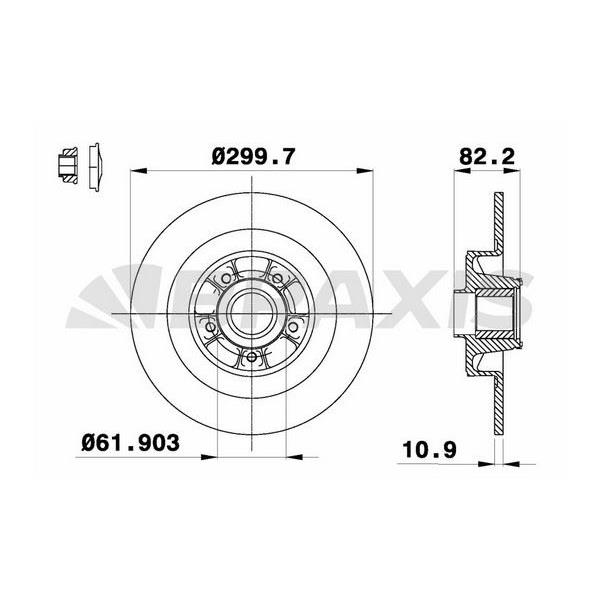 Fren Diski Arka Düz Vel Satıs (Bjo) 2.016V Turbo / 2.2Dcı / 3.0Dcı / 3.5 V6 06 / 02>