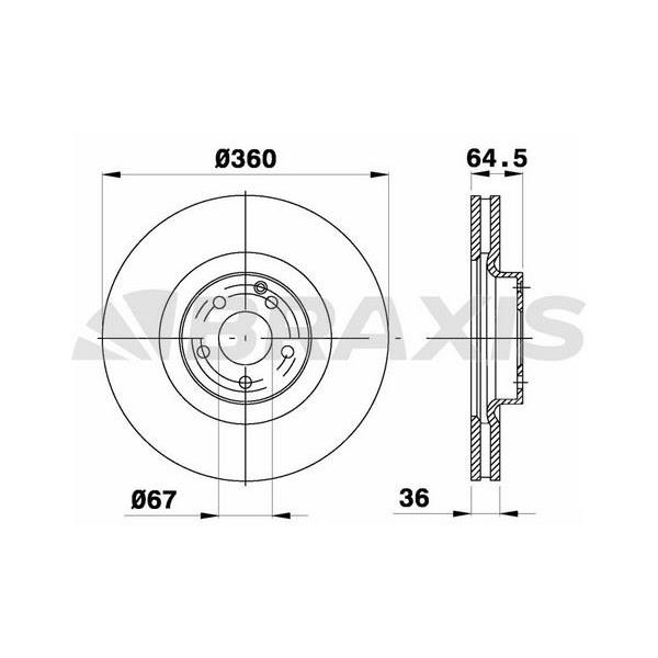 Fren Diski Ön C219 05>10 W211 02>08 W221 11>13 C216 11>13 R230 03>12 R172 12>