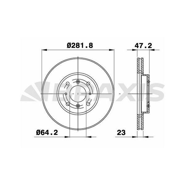 Fren Diski Ön Honda Civic 1.8I