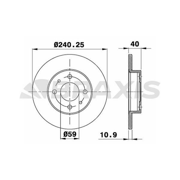On Fren Diski Fıat 500 500C 07> Tempra Tıpo Punto Panda Marea Bravo 96> Alfa Romeo 145 146 155 92> Ford Ka 08>12