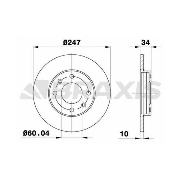 Fren Diski Ön P106 P206 P306 P205 P405 P309 Zx C15 Saxo 1.4 1.6 94>96>96