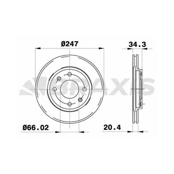 Fren Diski Ön P106 Saxo 1.1 / 1.3 / 1.4 / 1.4I / 1.5D / 1.6I 91> P206 P306 P206+ (T3e) P205 P309 Ax Zx X