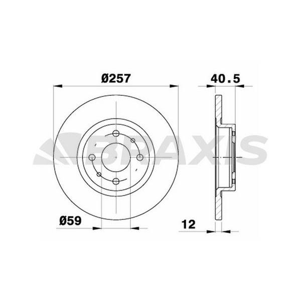 Fren Diski Ön Brava Bravo I Marea Punto Tempra Tıpo Alfa Romeo 145 146 (257Mm)