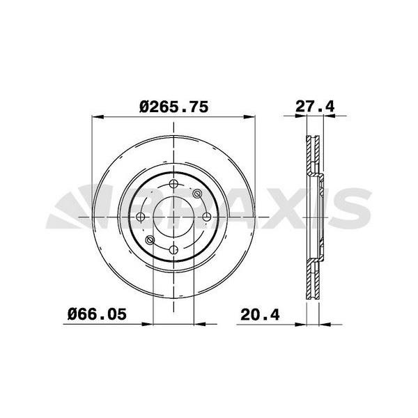 Fren Diski Ön Havalı Partner Berlıngo < 03 1.4I 1.8D 1.9D P306 Xsara Zx Bx Xantıa Xsara Pıcas