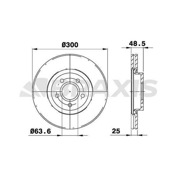 Fren Diski Ön Focus Iı 04 /> Focus Iı C Max 03>07 C Max 07 /> 1.6Eco / 1.6Tdcı / 2.0Tdcı / 2.0