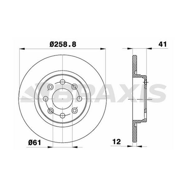Fren Diski ÖnDacıa Logan 04>Sandero 08>Twıngo I, Iı Smart Fortwo 1.0 1.2  1.4  1.5Dcı 1.6 (Abs Lı Araclar Icın)