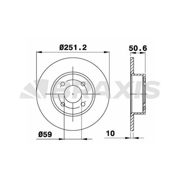 Fren Diski Arka Bravo Iı Lınea 1.4T Jet 1.6D 2.0D 06> Stılo Croma 1.6 / 1.9D (251.5Mm)