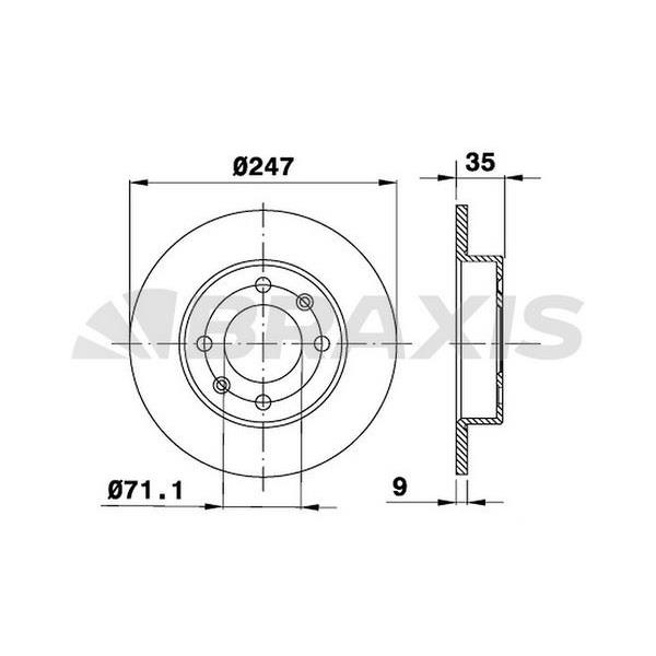 Fren Diski Arka Partner Iı Berlıngo Iı Tu5jp4 (1.6 16V) Dv6 (1.6Hdı) P1007 P307 C2 C3 C4 Sara