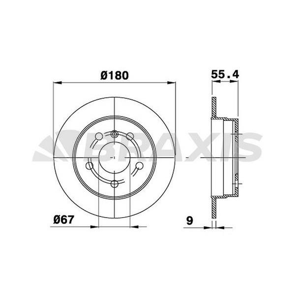 Fren Diski Arka W169 04>12 W245 05>11