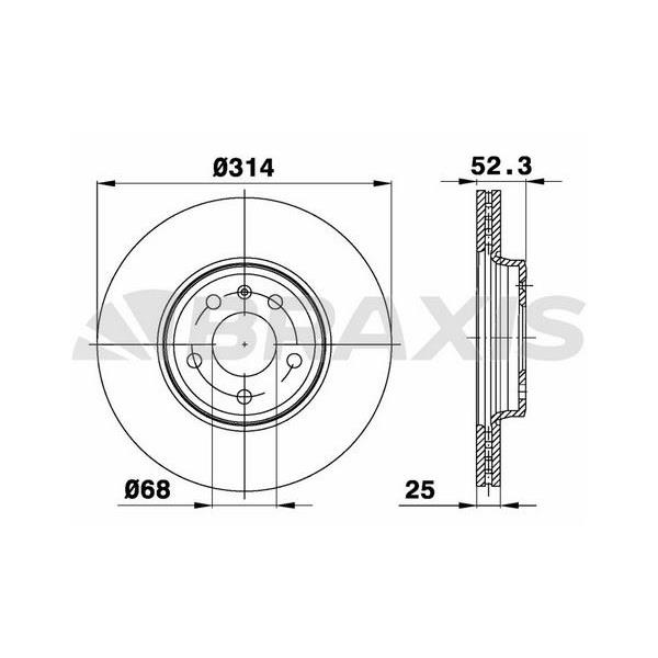 Fren Diski Ön Havalı A4 8Ec 2,0 Tdı 06 A4 8K2 A4 Avant 8K5 1,8 Tfsı / 1,8 Tfsı Quattro / 2,0 Tfsı / 2,0