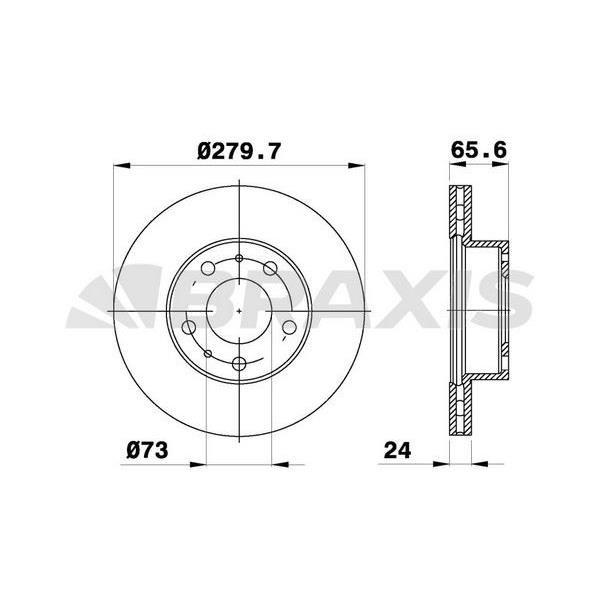 Fren Diski Ön Boxer Jumper Ducato Tum Modeller (97 13) 1000 1400Kg 14Q (15 Jant) Hava Sogut