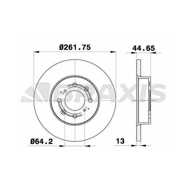 Fren Diski Ön Rover 200 400 25 45 Mg Cabrıolet Coupe (262 4 Dl 44091 Havasız