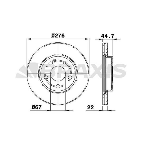 Fren Diski Ön A-Class W169 04>12 B-Class W245 05>11