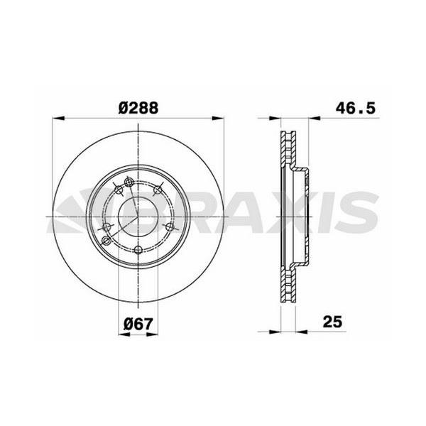 Fren Diski Ön W203 00>07 Cl203 03>08 C209 02>09 W210 96>02 R170 96>04