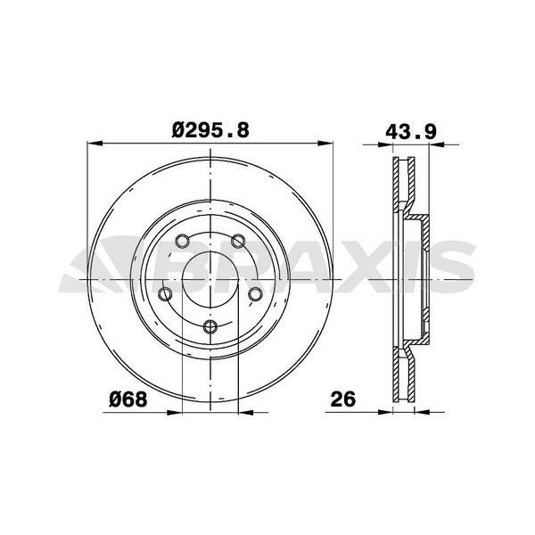 Fren Diski Ön Havalı Qashqai 07>12 X Traıl 08>12 Koleos 08> 296X5