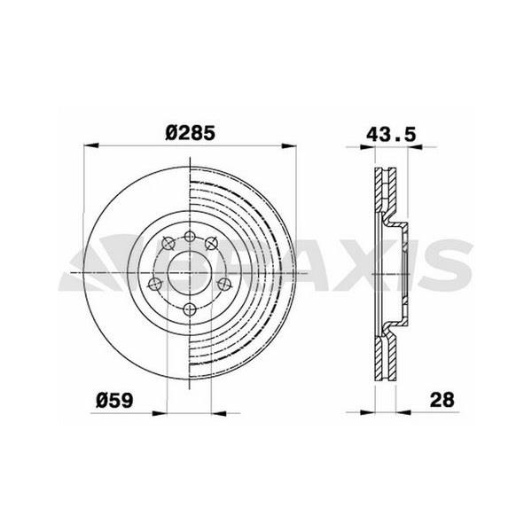Fren Diski Ön C8 P807 Expert Iı Jumpy Iı Scudo Iı Dw10 (2.0 Hdı 8V) 00>