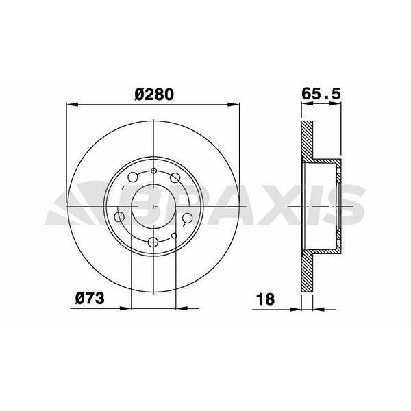 Fren Diski Ön Ducato Boxer Jumper 14Q (15 Jant) 94>02 Hava Sogutmasız