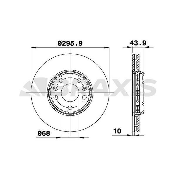 Fren Diski Ön Scenıc Laguna Latıtude Megane Iıı 1,2 / 1,4 16V / 1,5Dcı / 1,6 / 2,0 16V / 2,0Dcı 296Mm 5 Bıjon