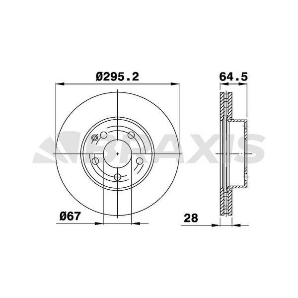 Fren Diski Ön W204 07>14 S204 07>14 C204 11> W212 09>15 S212 09>16 A207 10>16 R172 11>