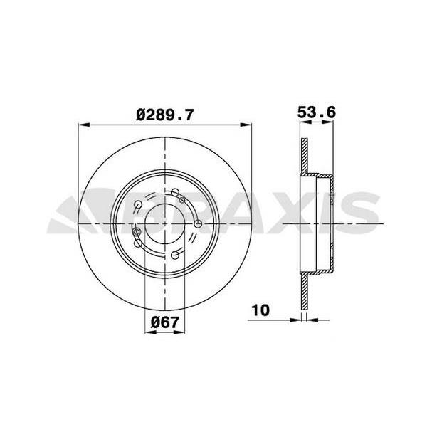 Fren Diski Arka W203 02>07 Cl203 02>08 S203 02>07 C209 02>09 A209 03>10