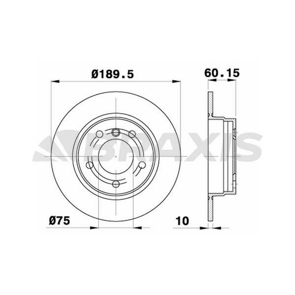 Fren Diski Arka Bmw E36 91>98 E46 97>05