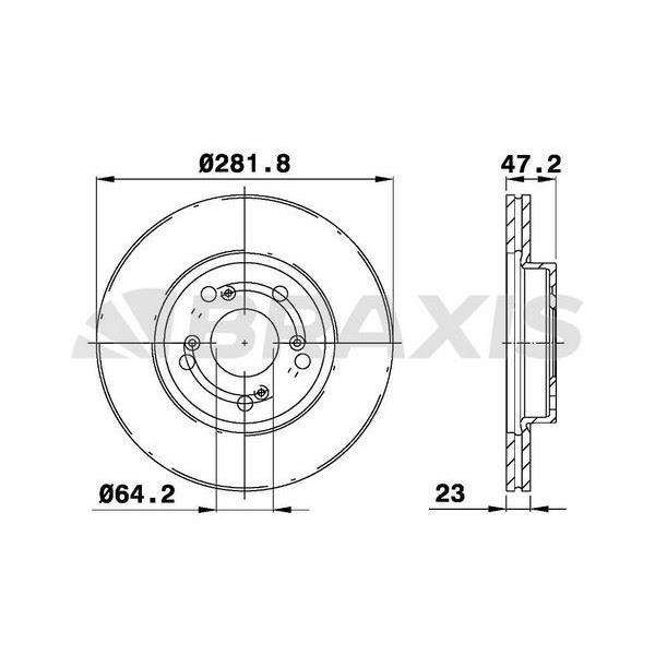 Fren Diski Ön Havalı Honda Civic 06-12 Crv 02-06 Civic 1.6 2016-> Fc Kasa (282X5)