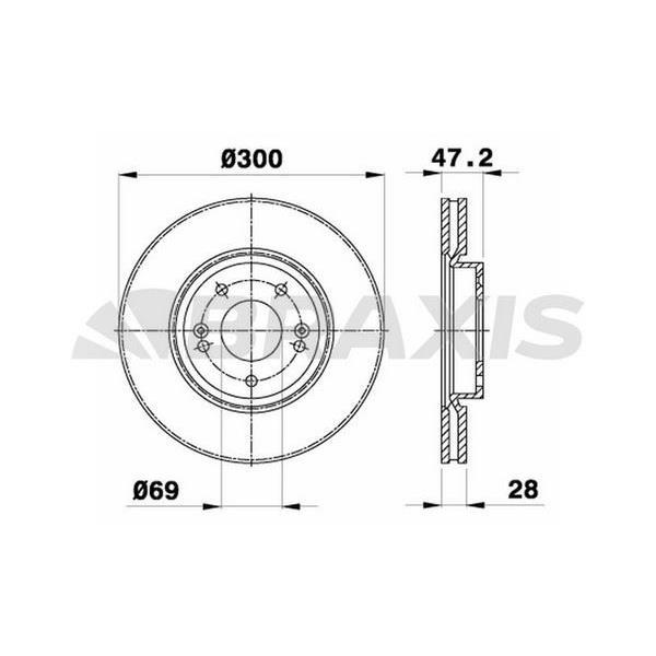 Fren Diski Ön Ix35 10> Sonata 05> Tucson 08> Rio 11> 1.4 Sportage 04> I40 11> 300Mm