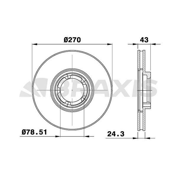 Fren Diski Ön Havalı Transit Tourneo Transit 2,0 / 2,4 / 2,5D / 2,5Td 94>00 15 Jant