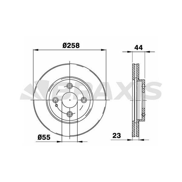 Fren Diski Ön Havalı Mazda 2 1.3 / 1.4 Mzr Cd / 1.5 / 1.6 Mz Cd 07