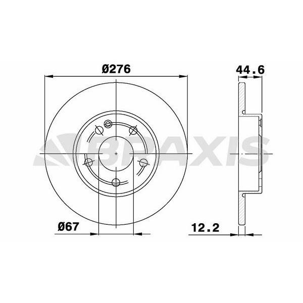 Fren Diski Ön A-Class W169 04>12