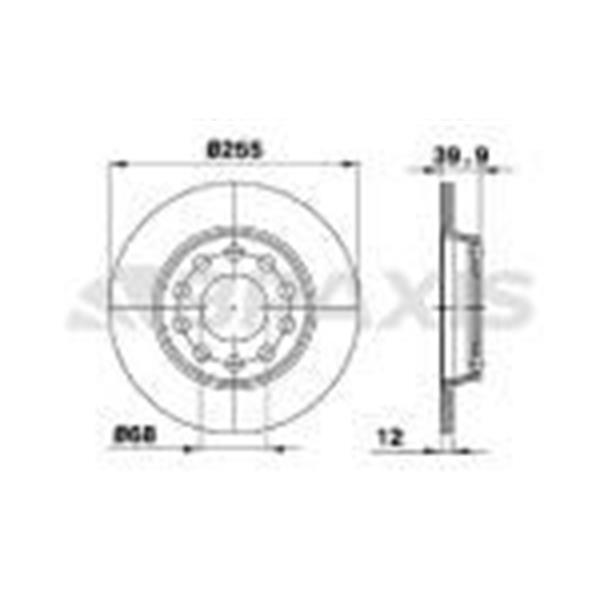 Fren Diski Arka Exeo 08>> A4 Avant 00>09