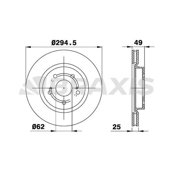 Fren Diski Ön Havalı Suzuki Grand Vitara 1.6 2.0 1.9 DDış 05-12 (294X5)