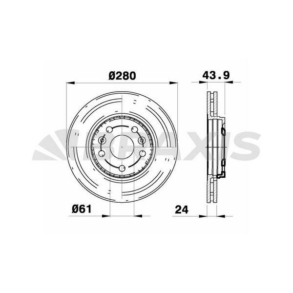 Fren Diski Ön Havalı Kangoo Iıı Mercedes Cıtan 1.5Dcı / 1.6 08> (5 Bıjon)