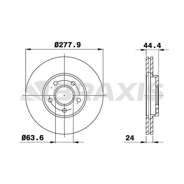 Fren Diski Ön Connect 1.8Tdcı 02>13 Abslı