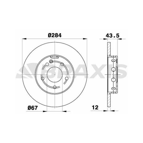 Fren Diski Ön (Havalandırmasız) C-Class W202 93>00