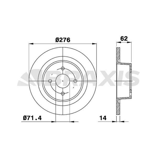 Fren Diski Arka C5 C5 Iı 2.2Hdı 2.0Hdı 1.8 16V 3.0 V6 2.0 16V Hpı 2.0 16V 01>