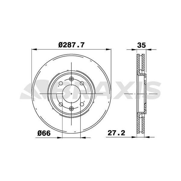 Fren Diski Ön Havalı C5 C5 Iı 2.0Hdı / 2.2Hdı / 3.0 V6 01> Xantıa Xantıa Iı 3.0 V6 / 2.0T / 1.9T / 1.9D