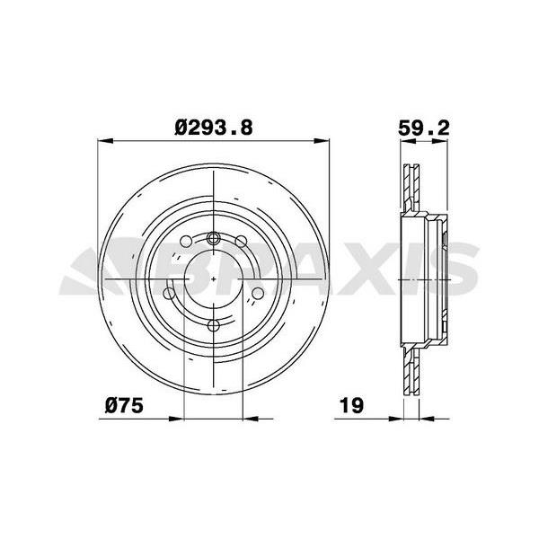 Fren Diski Arka Bmw 3 Serısı E46 98>07 Havalı