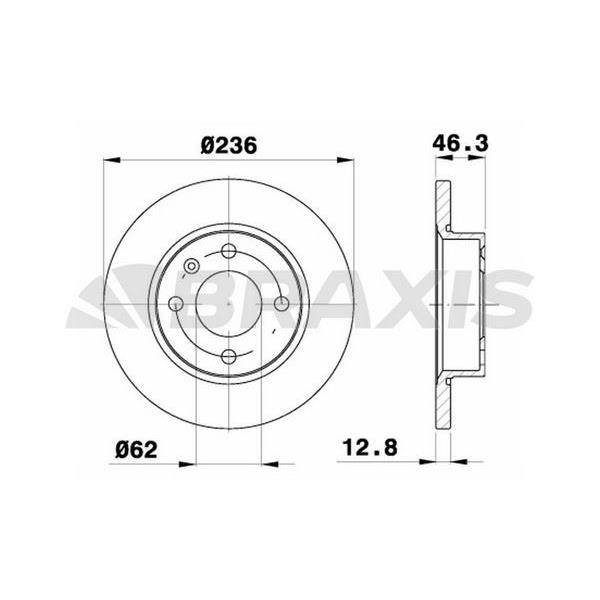 Fren Diski Ön Favorıt Felıcıa 1.1 / 1.3 / 1.6 / 1.9 Forman Caddy Iı 1.6 / 1.9D 96 00
