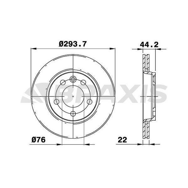 Fren Diski Arka Havalı Transporter T5 1.9Tdı 2.0 2.5Tdı 04 / 03> Multıvan V 04 / 03>