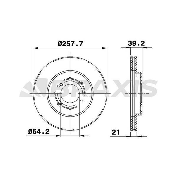 Fren Diski Ön Havalı Jazz 09>12 City Fren Diski Ön Diskı 258X4