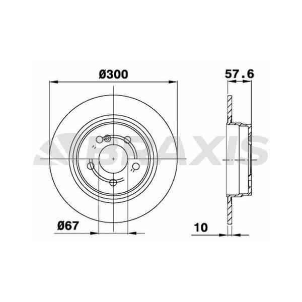 Fren Diski Arka W204 08>14 S204 09>14 C204 11> C207 09>16 A207 10>16