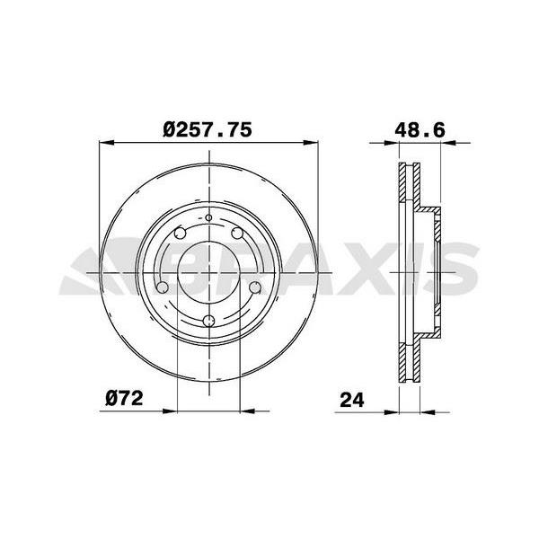 Fren Diski Ön Havalı Mazda 626 Fs 92>97 Mx 6 92>97 285X5