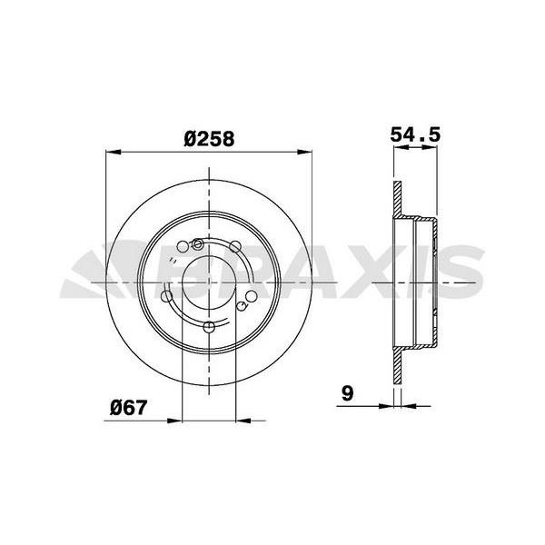 Fren Diski Arka W202 93>00 W124 93>95 C124 93>97