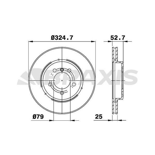 On Fren Diski Bmw E46 3.25 3.30